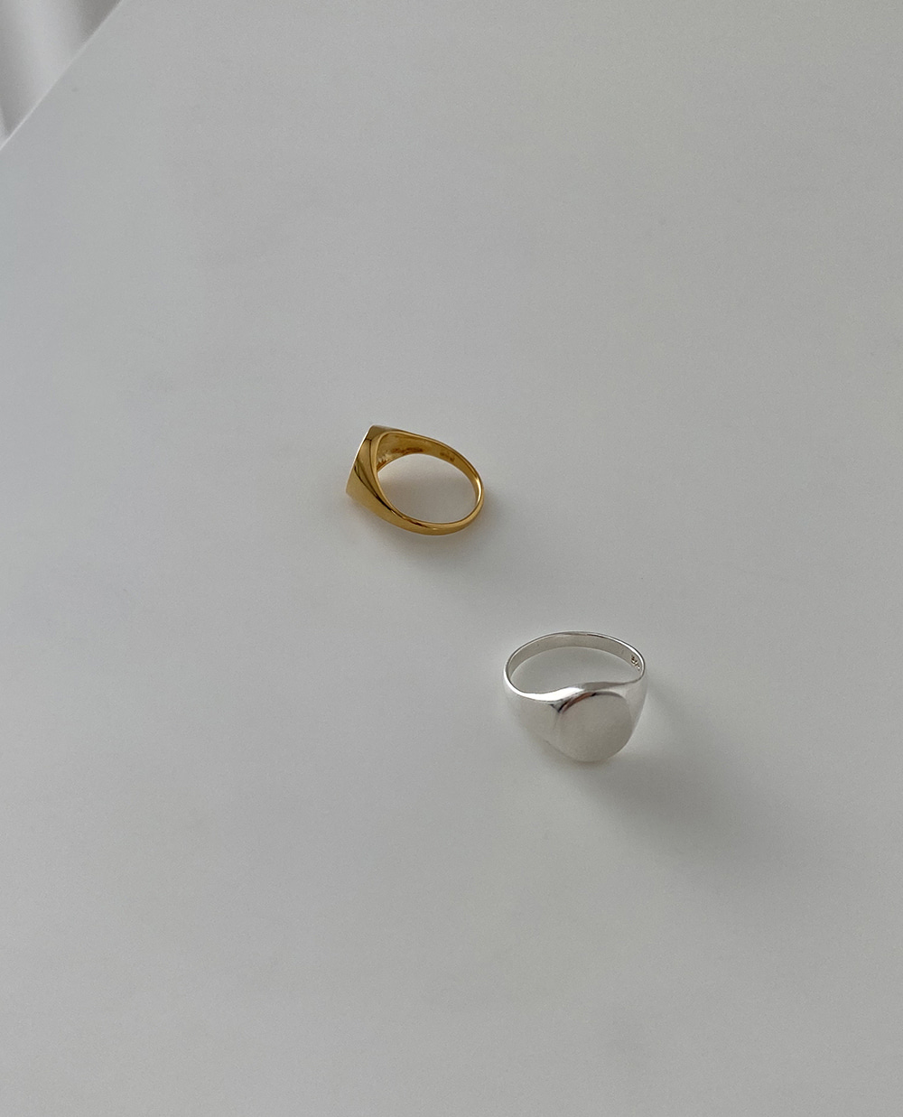 (silver925) one point ring 2color