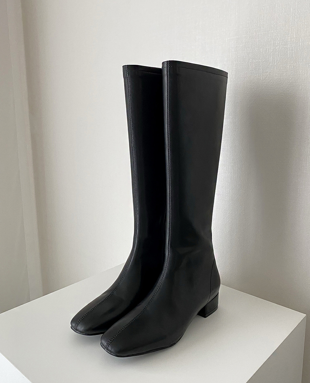 minimal slim long boots 2color