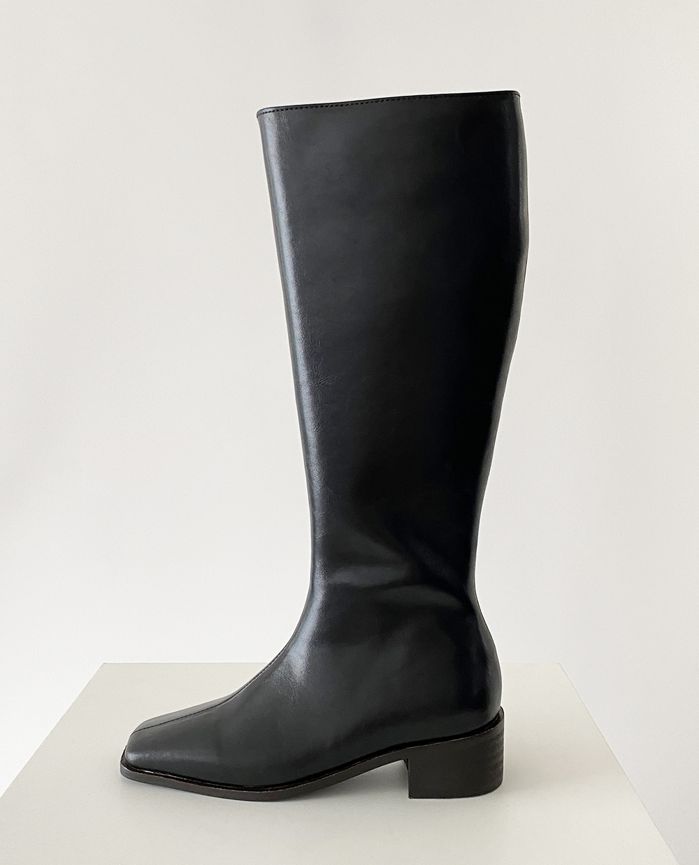 (recycle leather)modern long boots 3color