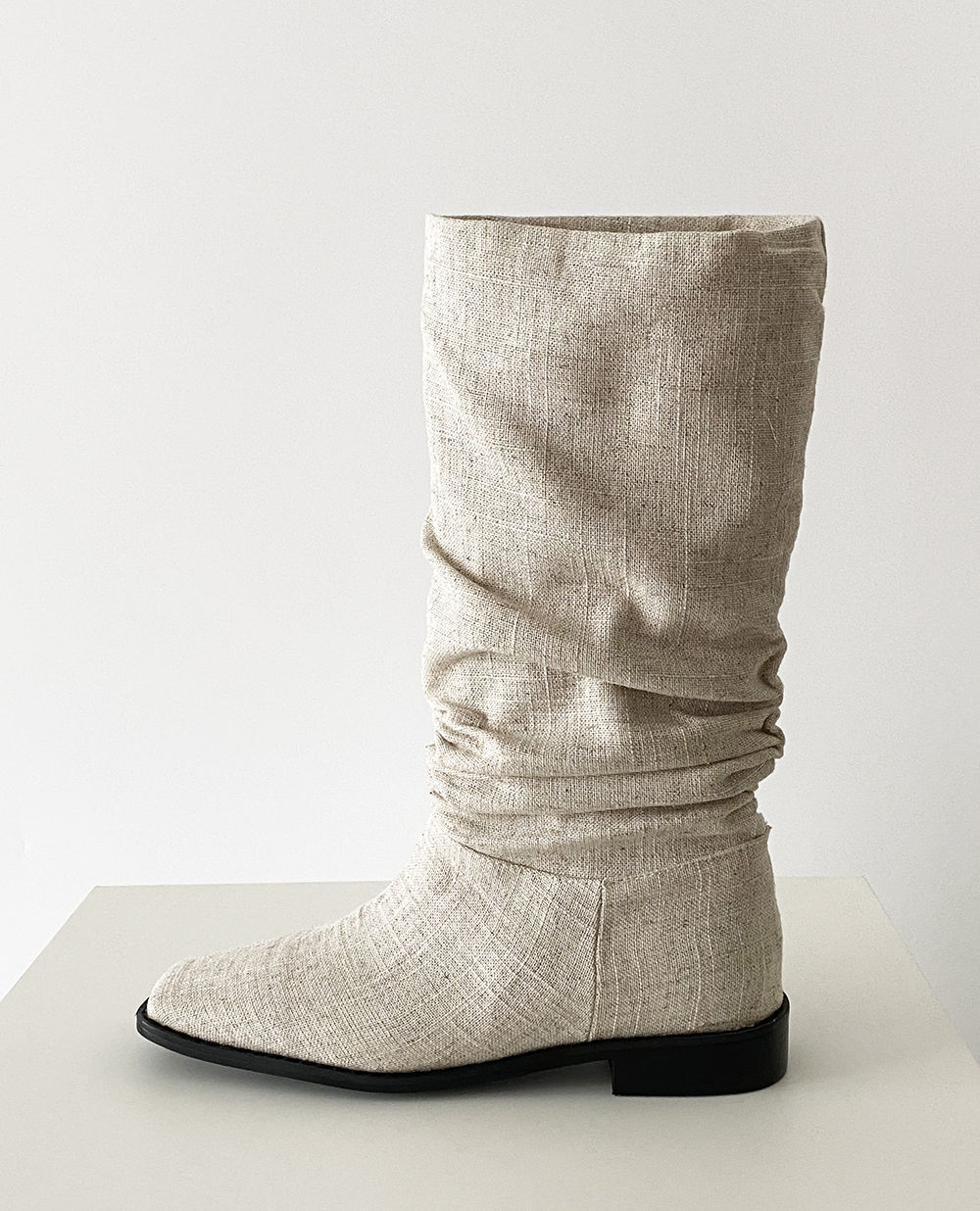 summer linen boots
