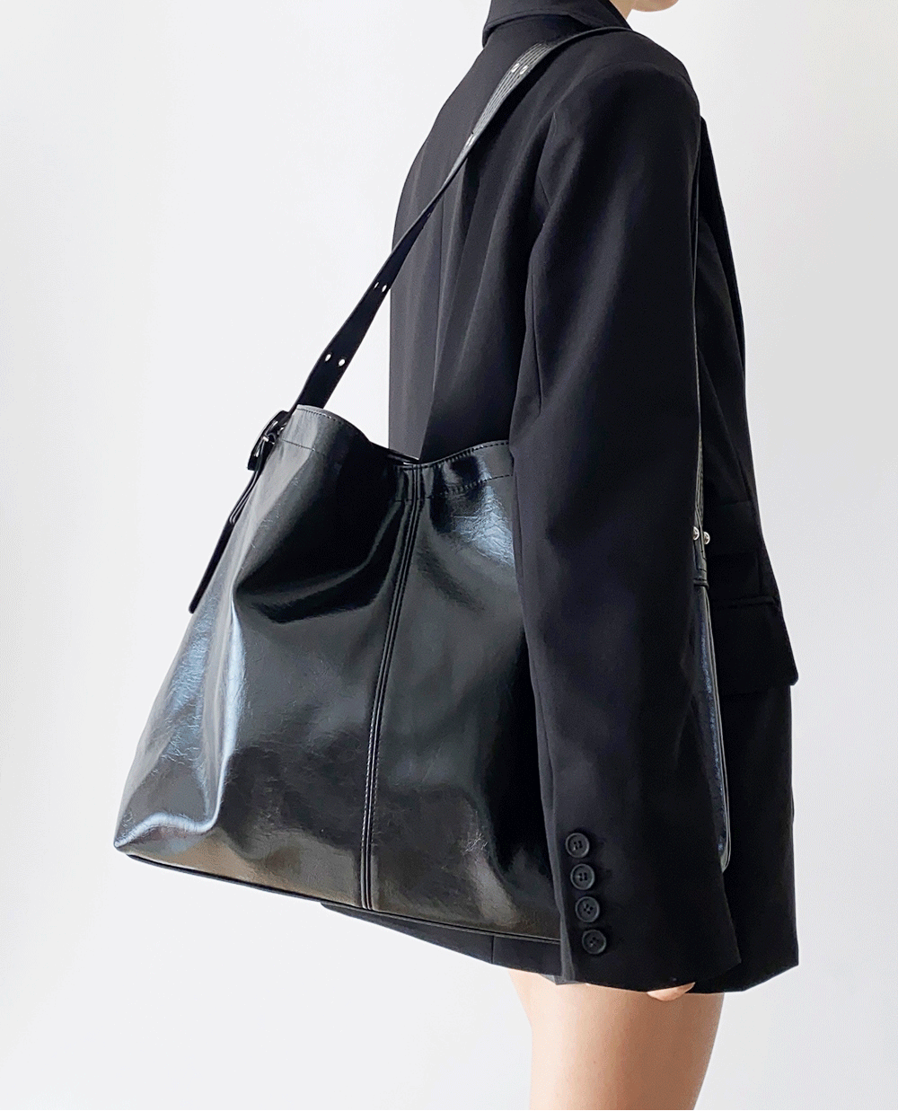chunky leather big bag