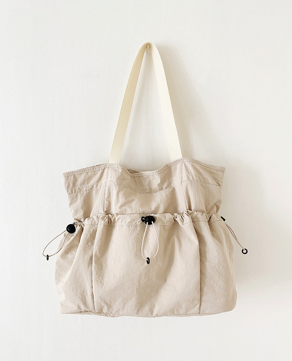 string nylon shopper bag 2color